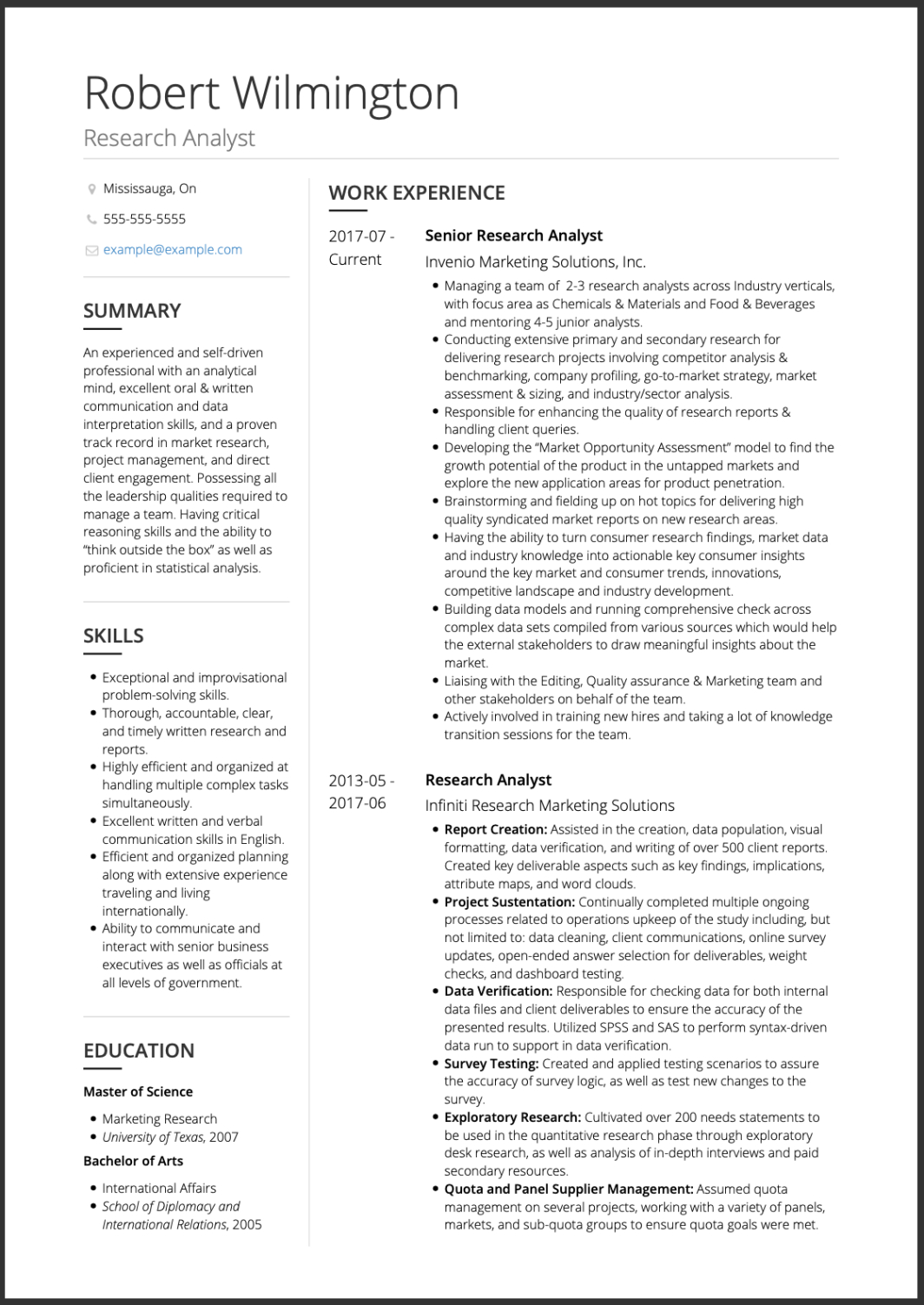Custom 2 Page Ats Resume Template Word