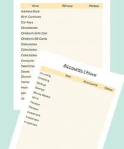 Editable Upon My Death Instructions Template Pdf