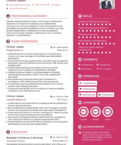 Free Custom Medical Science Liaison Resume Template Excel