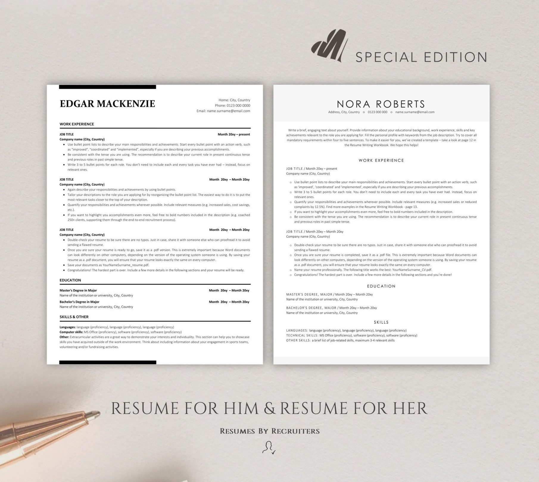 Free Editable Basic Ats Friendly Resume Template Pdf