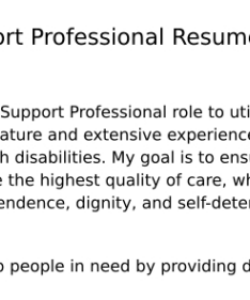 Free Editable Direct Support Professional Resume Template Pdf