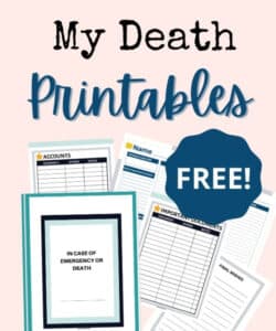 Free Printable Upon My Death Instructions Template