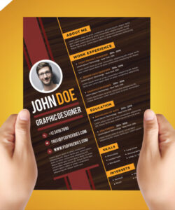 Printable Creative Graphic Designer Resume Template